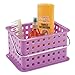 iDesign Storage Organizer Basket, for Bathroom, Health and Beauty Products - Small, Purple