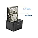 USB3.0 to SATA Dual Bay Hard Drive Docking Station for 2.5/3.5inch SATA I/II/III HDD/SSD Offline Clone,Support 2x 10TB&UASP