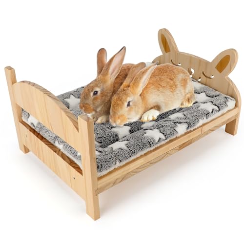 Midollarle Large Wooden Rabbit Bed