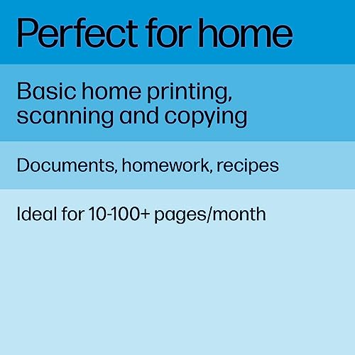 HP DeskJet 2755e Wireless Color inkjet-printer, Print, scan, copy, Easy setup, Mobile printing, Best-for home, 6 month Instant Ink trial included, white (packaging may vary)