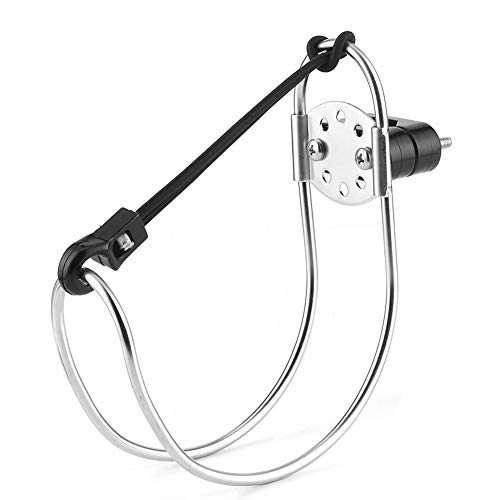 Horseshoe Bracket Life Buoy Ring Holder 5.3in Stainless Steel Lifebuoy Ring Bracket Horseshoe Holder for Marine Boat Ship with Plastic Mount