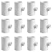 Cruzadel 12 Pack - PVC Tee Fittings for Threaded Poultry Nipples Chicken Waterer - Schedule 40 PVC 1/2 inch Slip X 1/2 inch Slip X 1/8 inch FPT