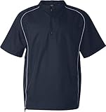 Rawlings Short Sleeve Quarter-Zip Pullover Windshirt - 9702