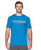 Under Armour Men's Wordmark T-Shirt, Brilliant Blue/White, XXX-Large