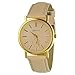 Luxmo Geneva Women's Analog Display Quartz Wrist Watch - Beige