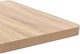 vidaXL Bistro Table Durable Steel Base MDF Top Wood Grain 60x60x75 cm view 4