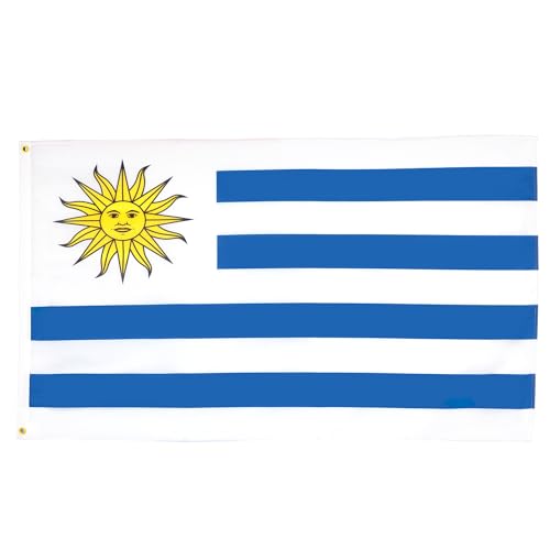 AZ FLAG Flag of Uruguay 180x120 cm - Large URUGUAYA Flag 120 x 180 cm Polyester Lightweight