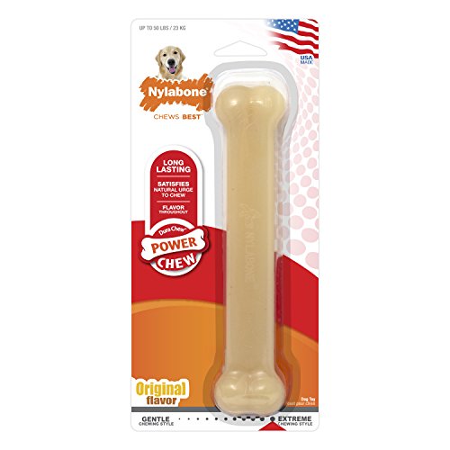 Nylabone Dura Chew Flavored Bone Dog Chew Toy, Giant/Large - Original Bone