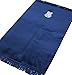 Modefa Islamic Velvet Prayer Rug Janamaz Sajjadah Solid Simple with Tulip (Navy Blue)