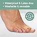 ZenToes Gel Toe Separators for Overlapping Toes, Bunions, Big Toe Alignment, Corrector and Spacer - 4 Pack (Beige)