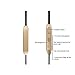 in-Ear Metal Wired Headphones with Volume Control，Gold Metal Magnetic Headset with Mic Heave Bass Stereo Noise Isolating Wired Earphones for Samgung iPhone with 3.5MM Jack (Gold) Potronic