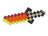 EnderToys Foam Fire Dagger Toy Weapon, Pixelated Blade, 10 inch