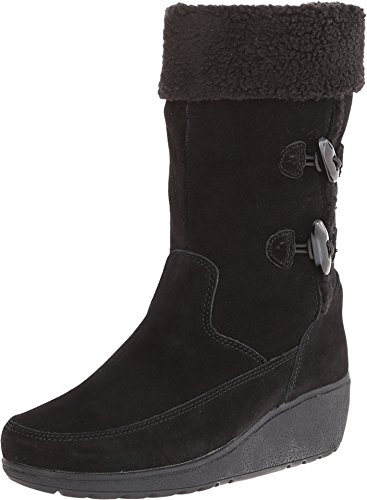 Khombu Women's Clara Snow Boot,Black,9 M US