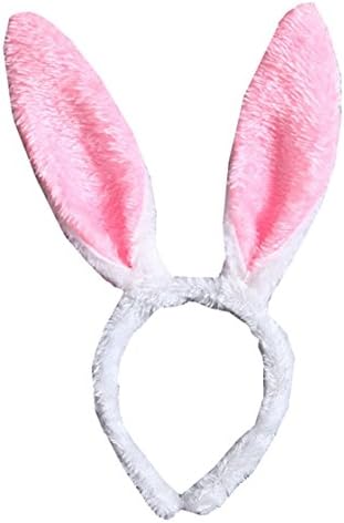Liliany Cute Bunny Ears Headband Hair Hoop Party Costume (pink)