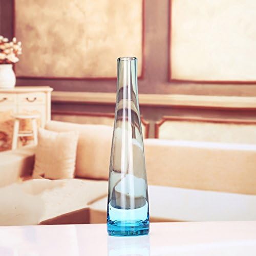 Vases GAODUZI Fashion Single Color Transparent Rose Glass Small Flower Hydroponic Flower Plug Living Room (Color : A)