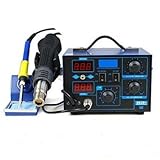 Smartxchoices Pro 2In1 862D+ SMD Soldering Iron Hot Air Rework Station LED Display w/4 Nozzles As Free Gifts (#1)