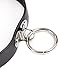 Adjustable Punk Style Black Leather Choker Necklaces for Women and Men (Black-1)