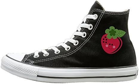 Kzsc55 Cute Strawberry High-tops Canvas Shoes For Unisex 36