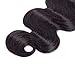ISEE 8A Brazilian Virgin Body Wave Human Hair 3 Bundles 100% Unprocessed Human Weave Hair Extensions for Black Women, Natural Black 10