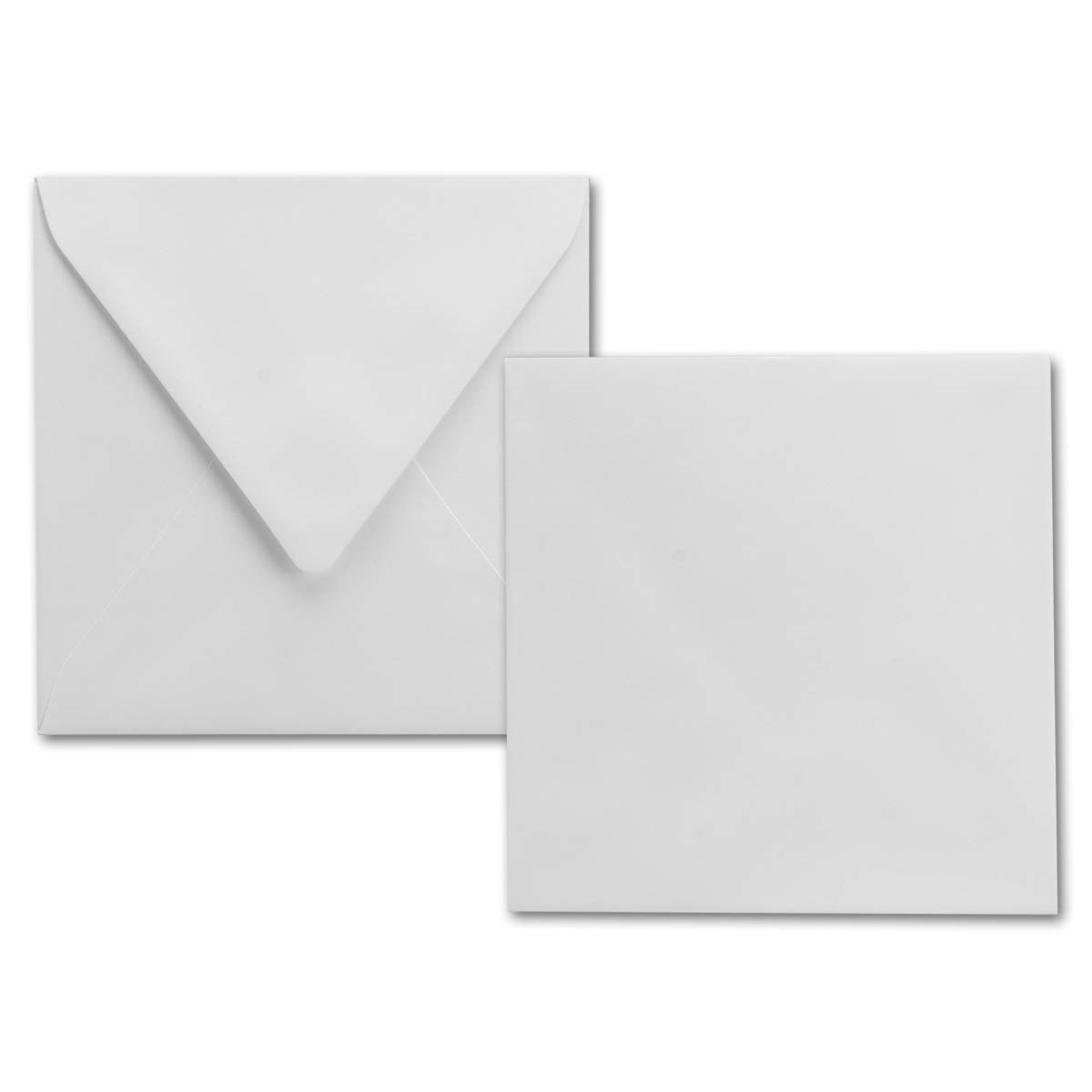 Square Envelopes Brilliant White 100 g/m² – 150 x 150 mm – Nassklebung – – Heavy Quality Brand: Gustav Neuser 75 Umschläge White