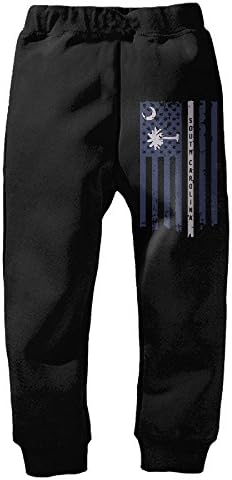 South Carolina State American Flag Unisex Child Sweatpant Cotton Trousers Jogging Pant Jogger Pants 5-6 Toddler