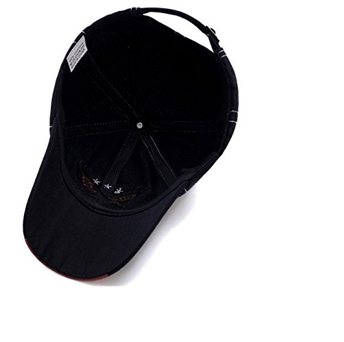 Baseball Caps for Men/Women - Sporting Baseball Hats with Adjustable Back Closure - Sports Hats for Men -Perfect for Workouts, Running and Outdoor Activities(Black)