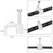 Jadaol Cable Clips 200Pcs 8mm Nail in Clips for Flat Ethernet Cables Wall Clips Cable Tacks Electrical Wire TV Cable Speaker Wire Coax Clips Cable Nails for Cords Cat5/Cat5e/Cat6/Cat7 RJ45 Cord Clips