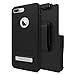 Seidio Surface Case and Holster Combo with Kickstand for Apple iPhone 7 Plus and iPhone 8 Plus (Black/Black)