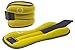 DA VINCI 3 LB Adjustable Ankle Weights Sold in Pairs (Yellow)