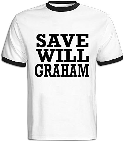 JACKJOM Save Will Graham Black Font Hit Color Tshirts for Men