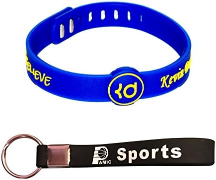 AMIC Basketball Silicone Wristband, Adjustable Rubber Bracelet
