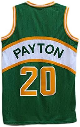 Gahifde Men's Gary Jerseys Seattle #20 Jersey Payton Basketball Jerseys (S)