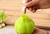 Fheaven Silicone Press Garlic Crusher Kitchen Gadget Vegetable Peeler Home Tool