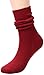 TINTAO 3 Pairs Women Winter Wool Cable Knit Crew Knee High Boot Socks,Size 5-11#W919 (Polyester Blend, Color D22)