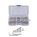Eowpower 210Pcs M2.5 304 Stainless Steel Hex Socket Head Cap Screws Nuts Assortment Kit