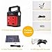 Portable Solar Generator with Solar Panel,Included 3 Sets LED lights,Solar Power Inverter,Electric Generator,Small Basic Portable Generator Kit,Solar Lights for Home & Camping,Power for Solar Fans
