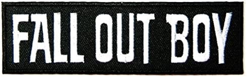 Fall OUT BOY Pop Rock Music Band Logo Iron On Sew On Embroidered Patch