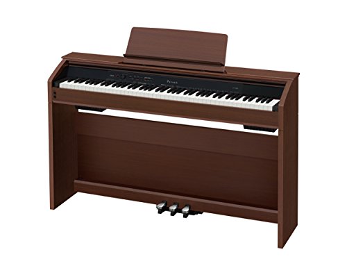 Casio px-860 privia digital home piano, brown with powe…