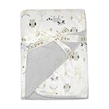 Chick Pea Baby Grey Forest Soft Mink Printed Blanket with Sherpa Backing