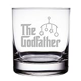 The Godfather Baby Gift Engraved 10 oz Rock Glass