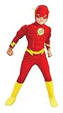 Ultimate Halloween Costume UHC Boy's Flash Deluxe Musc Kids Child Fancy Dress Party Halloween Costume, S (4-6)