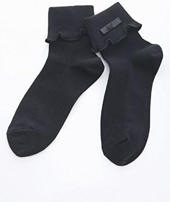 Amazon チュチュアンナ Tutuanna リボン付折り返しメローリブソックス黒 ソックス 通販