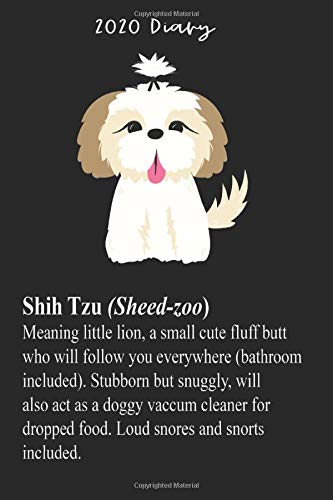 2020 Diary Week Per Page Diary Definition Of A Shih Tzu Pretty