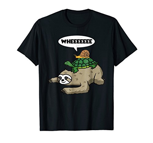 HiveTeesSloth Turtle Snail T-ShirtOEKO-TEX STANDARD 100