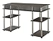 Convenience Concepts Designs2Go No Tools Desk Home Office Desk with Shelves, Corner Shelf Vanity Desk Computer Desk Nail Table for Nail Tech - 47.25