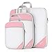 Gonex Compression Packing Cubes, Extensible Mesh Bags Organizers L+M+S Pink