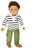 Brittany's My Army Green Outfit Compatible with American Girl Boy Dolls- 18 Inch Boy Doll Clothes ( Logan is not Included)