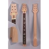 Yinfente® Electric Guitar Neck Replacement 22 fret 25.5 inch Rosewood Fretboard Unfinished Electric guitar