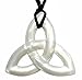 Peacemaker Jewelry Trinity Knot Silicone Teething Pendant Necklace (White Pearl)