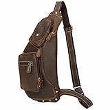 Large Shoulder Sling Backpack Cross Body Chest Bag Vintage Shoulder Sling Bag